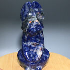 83g Natural Crystal.blue-veins stone.Hand-carved.Exquisite rabbit.statues.gift28
