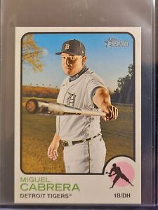 2022 MIGUEL CABRERA Topps Heritage Mini /100 SP #340 MINT