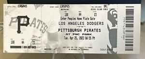 Michael Busch MLB Debut Ticket Stub 4/25/23 Dodgers vs. Pirates MINT