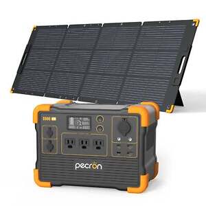 PECRON 614Wh/1200W Portable Power Station Generator 200W Solar Panel Optional