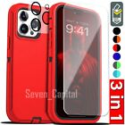 For iPhone 15 14 Plus 13 12 11 Pro Max Shockproof Heavy Duty Rugged Case Cover