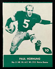 1961 Lake to Lake, Green Bay Packers #10 Paul Hornung, Notre Dame trading card!