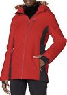 New Spyder Women's Crossover 3M Insulated Winter Ski Jacket Red W/ Hoodie Size M