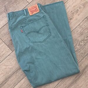 Levis Mens Jeans 501 Mens 40x 29 Button Fly Moss Green Rare
