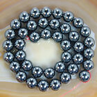 Natural Hematite Round Gemstones Loose Beads 16