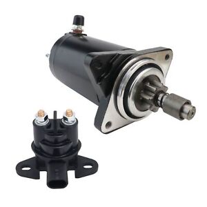 18531 Starter Motor Replacement for Sea-Doo GTI LE RFI 3D RFI 2003-2005 & Relay (For: 1999 GTX)