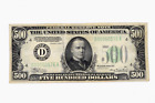 1934 A US $500 Bill Bank Note Cleveland Federal Reserve