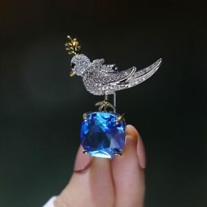 Crystal Cute Bird Brooches for Women Luxury Creative Personality Animal Brooch