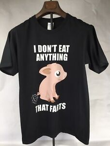 Port & Company Men T- Shirt Black Size M Anti - Meat Eater