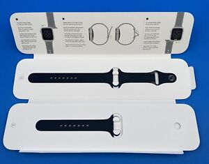 Genuine New Authentic Original Apple Watch Sport Band OEM 44mm S/M/L Black