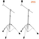 2 Pack Alloy Cymbal Straight Boom Stand Hardware Percussion Holder Mount V3Q1