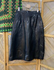 Vintage Leather Skirt High Rise Pencil 8