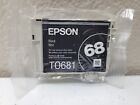 Genuine Epson 68 T0681 Black Ink Cartridge New Sealed OEM NO BOX