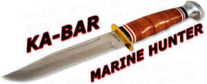 Ka-Bar KaBar Knives Marine Hunter Fixed Blade w/ Sheath 1235