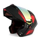DOT Modular Motorcycle Helmet Full Face Dual Visor Flip-Up Motor Helmet 2 Visor