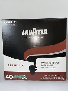 Lavazza perfecto dark and velvety dark Roast Coffee,  K-Cups, 40 Count,
