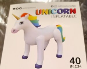 3+Feet TalI Inflatable Unicorn MAGICAL PARTY Plates,Napkins,Candle Holder, &More