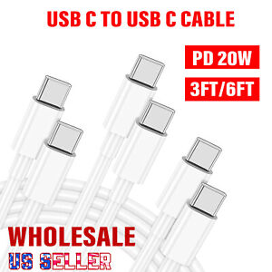 Wholesale PD20W USB C to USB-C Cable Fast Charge Cord For iPhone15/Samsung/iPad