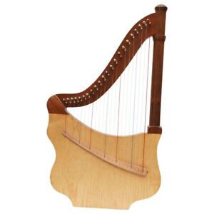 Lute Harp, 22 String Lute Harp Rosewood Ethnic World Musical Instrument