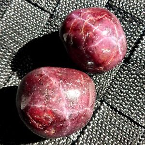 Garnet with star flash tumble Large red garnet crystal tumble raw Gem stone