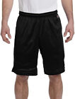 Brand New Men's Champion Gym Work Out Black Activewear Long   Mesh Shorts XL
