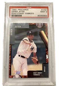 Derek Jeter 1992 Fleer Procards Gulf Coast Yankees Rookie RC #3797 PSA 9