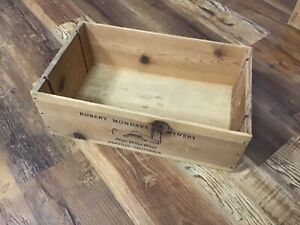 Vintage Wood Wine Crate ROBERT MONDAVI WINERY ‘81 RESERVE CABERNET