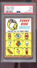 1966 Topps #15 Funny Ring Checklist PSA NM 7 (MC) Graded Football Card