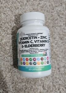 Clean Nutraceuticals Q-defend Quercetin Zinc Elderberry EXP 06/25