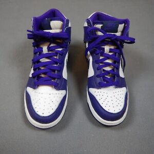Nike Dunk High GS Electro Purple Navy Sneakers Youth 5Y Basketball Shoes