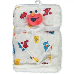 Sesame Street Baby Unisex Elmo Sherpa Security Blanket 30” x 40”
