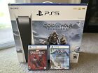 Sony PlayStation 5 Disc Edition 825GB Home Console - White- Comes with 2 games!