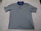 Masters Clubhouse Collection Polo Mens Large Golf Shirt Performance Jersey Italy