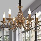 French Country Vintage Chandelier Pendant Light Fixture for Dining Living Room