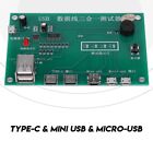 3-in-1 Data Wire Test Fixture Precise Type-C/Mini USB/Micro-USB USB Cable Tester