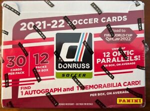 2021-22 Panini Donruss Soccer Hobby Box Factory Sealed Case Fresh KABOOM!