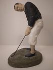 Vintage Clay 1983 Austin Products Sculpture Figurine Golfer Signed DeGroot
