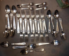 30 - Pieces SAGLIER Freres FRENCH Silver PLATE FLATWARE Fit for a KING Art Deco
