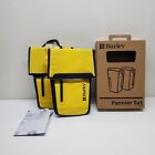 Burley Pannier Set - 2 Yellow/Black 22L Folding Waterproof Bike Bags