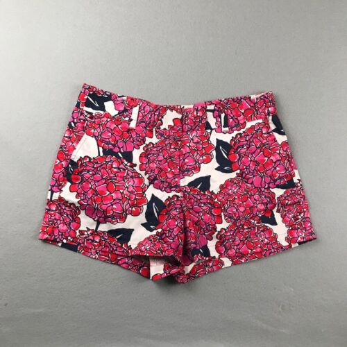 Vineyard Vines Shorts Womens 10 Pink Floral Flat Front Short Whale