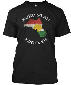 Kurdistan Gift Kurds Flag Palestine T-Shirt Made in the USA Size S to 5XL