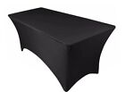 Homiegear 6FT Spandex Tablecloth | Rectangular Patio Table Cover for Event,