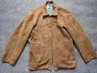 vintage 1950s rockabilly WESTERN ricky jacket 40 suede leather BRENT brown