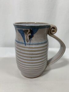 Handmade Pottery Signed Coffee Mug SK Suzanne Kent