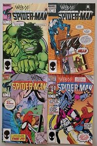 WEB OF SPIDER-MAN #7, 12, 16, 17 (Marvel 1985) VF or better