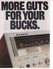 RARE 1980 Sanyo 2050 Stereo Receiver 2 pg Print-Ad / Great Art-Great Receiver