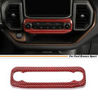 Car Volume Switch Cover Trim For Ford Bronco Sport 21-24 Accessories Red Carbon (For: 2022 Ford Bronco Sport Badlands)