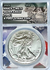 2021 Silver Eagle - 1 oz .999 Silver - ANACS MS70 Type I, First Strike, US Mint