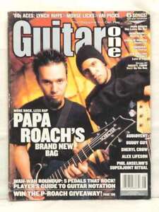 PAPA ROACH GUITAR ONE BUDDY GUY ALEX LIFESON IRON MAIDEN AUDIOVENT AUGUST 2002!