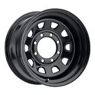 15x7 Vision HD 84H D-Window Black Steel Wheel 5x4.75 (-6mm) CAPS SEPARATE (For: More than one vehicle)